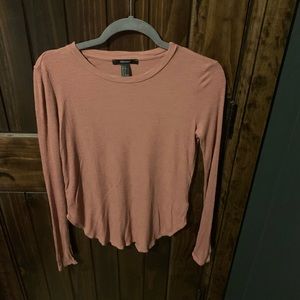 Peach long sleeve top